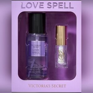 NWT Victoria's Secret 2 Pc Love Spell an Lip Gloss Set Limited Edition Read Post